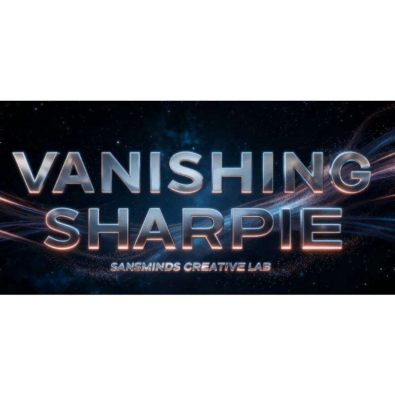 Vanishing Sharpie By SansMinds - Magic Pen Trick with Gimmicks for Street Performance Street Magic Tricks Magician