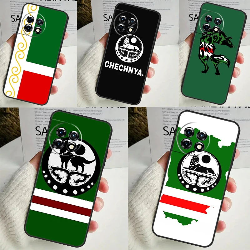 Chechnya Flag Chechen Wolf Case For OnePlus 12R 12 11 9 10 Pro 10R 10T OnePlus Nord 3 2T N10 N20 CE 2 Lite CE4 Cover