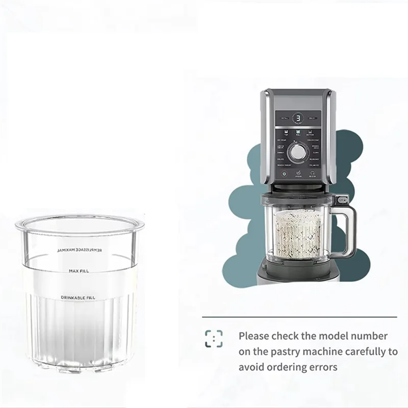 كوب آيس كريم سانك للنينجا NC500 NC501 - استبدال حاوية آمنة للاستخدام في غسالة الأطباق ومضادة للتسرب