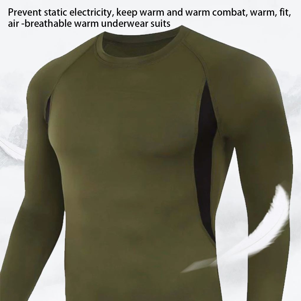 Men Winter Thermal Underwear Leggings Suit Clothing Sets Johns Home