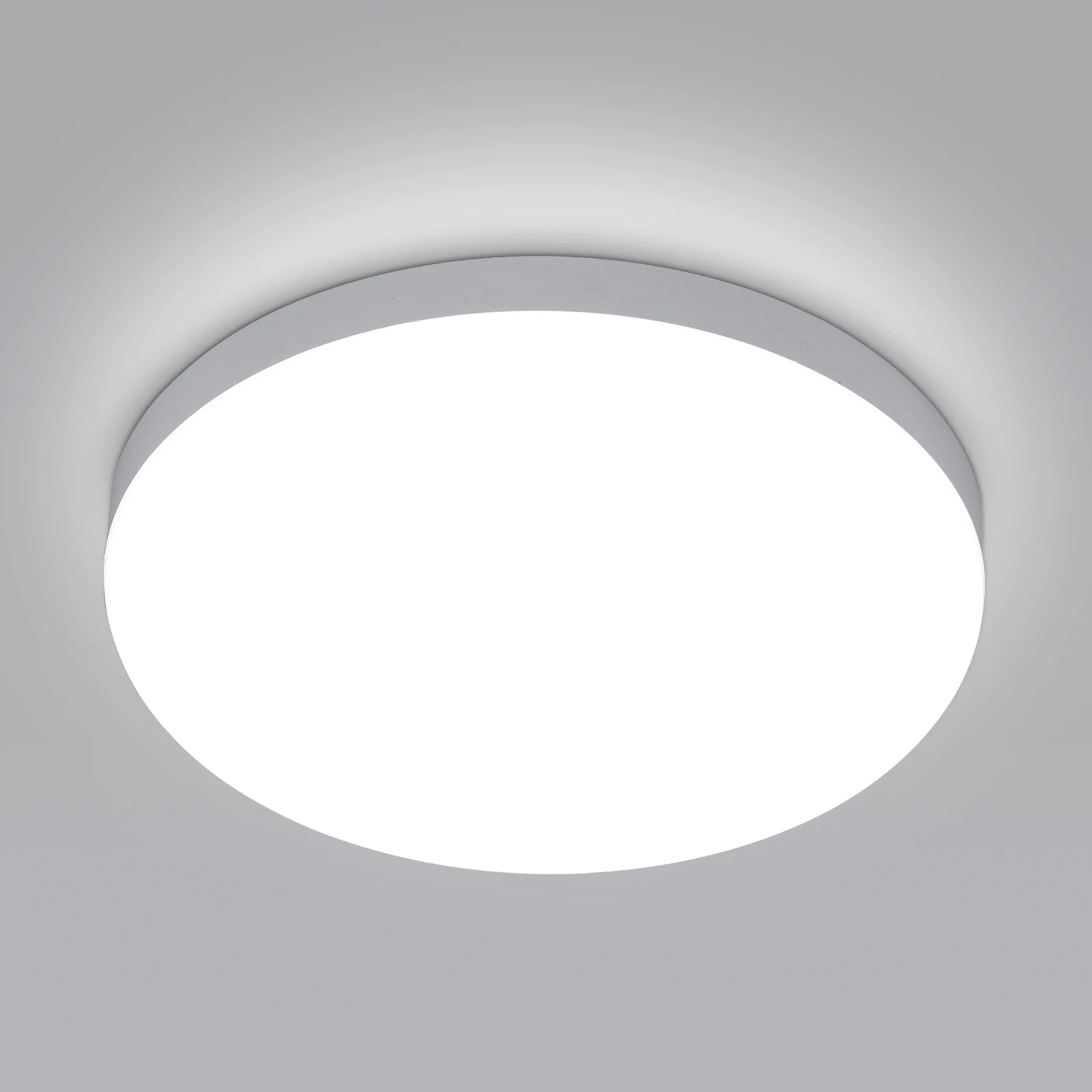 LED Ceiling Light 32 W, Ceiling Light Bathroom 3600 LM IP54, Round LED Ceiling Light 6500K,Diameter 25 x Height 3 cm