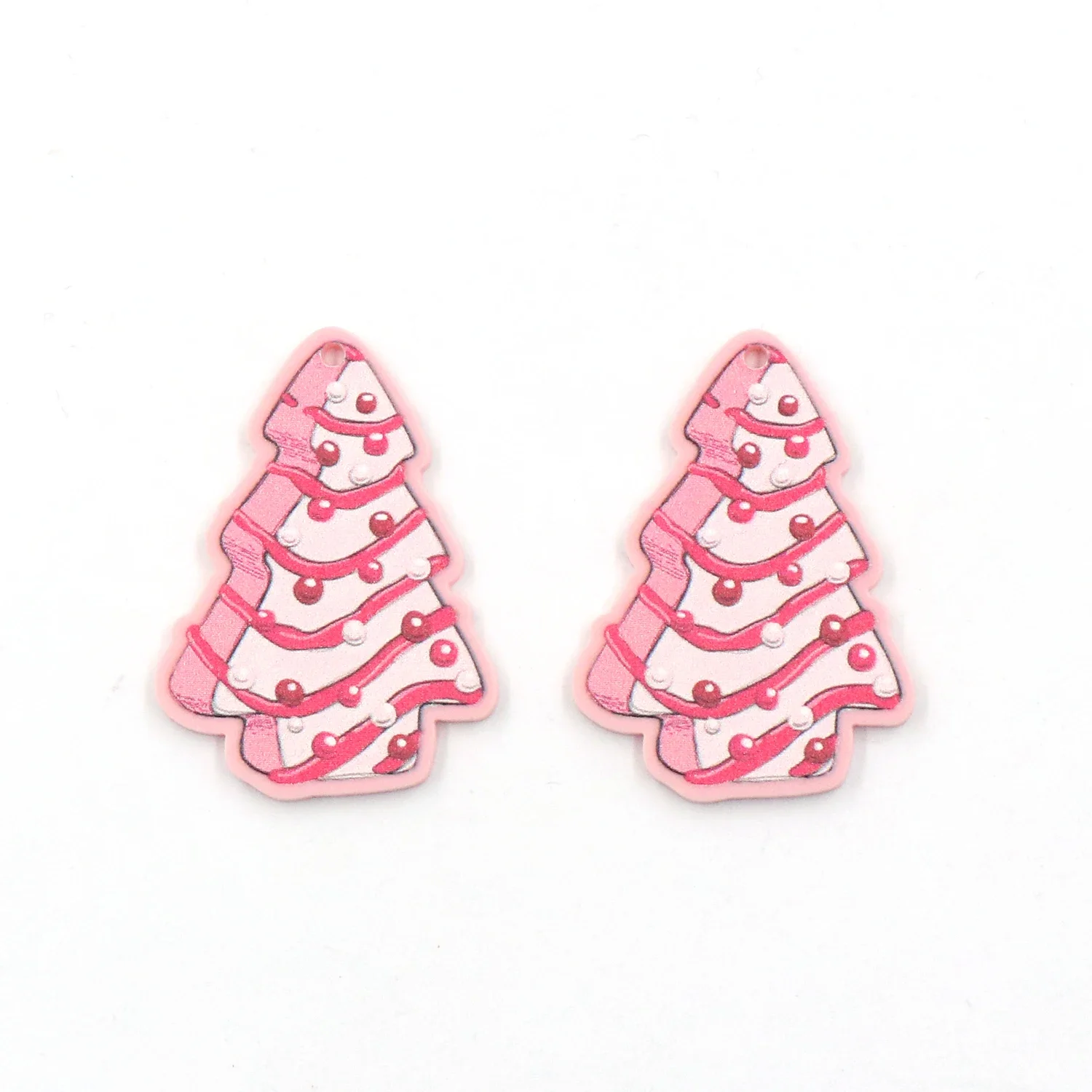 Set of 10 New product CN christmas tree For earring acrylic women's jewelry accessories