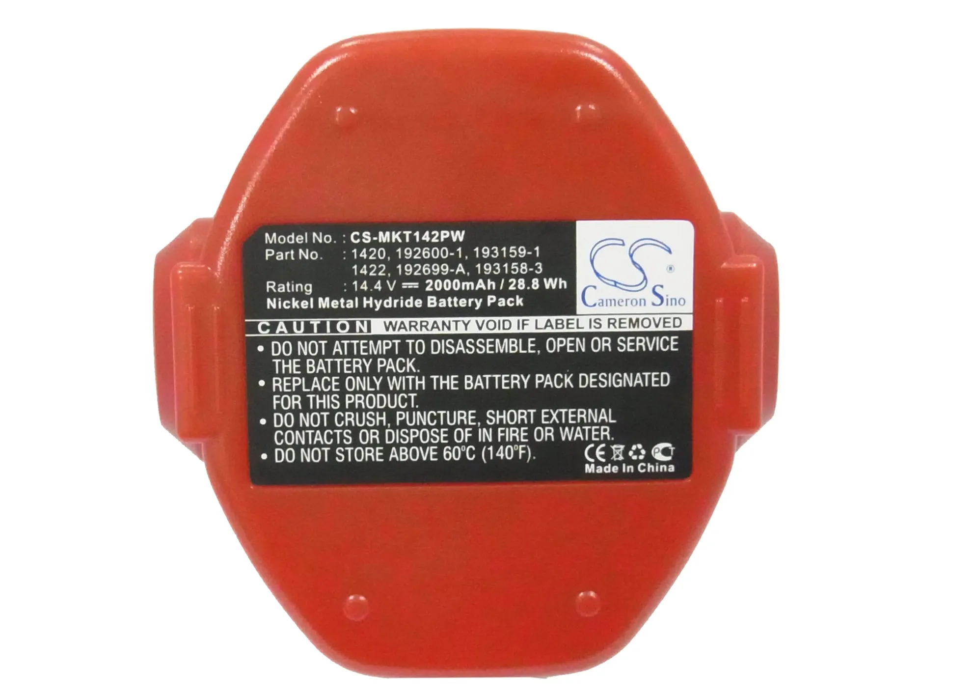 CS 2000mAh Battery For Makita 1420  1422  1422 192600-1  1433  1434  1435  1435F  192600-1  192699-6  192699-A