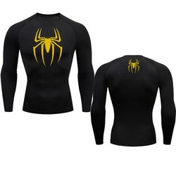 Super Hero Gym Man Fitness Sportswear T-Shirts Mens Compression Shirt Running Sport Clothes Tight Sweatshirt Rash Guard Top Tees