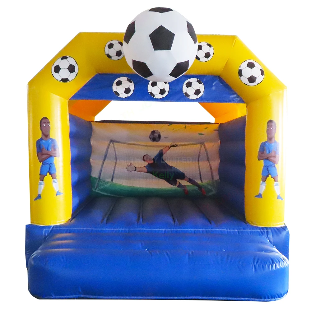 

Free Air Shipping 4x3m Football Theme Inflatable Bouncer Bouncy Jumping House for Sale