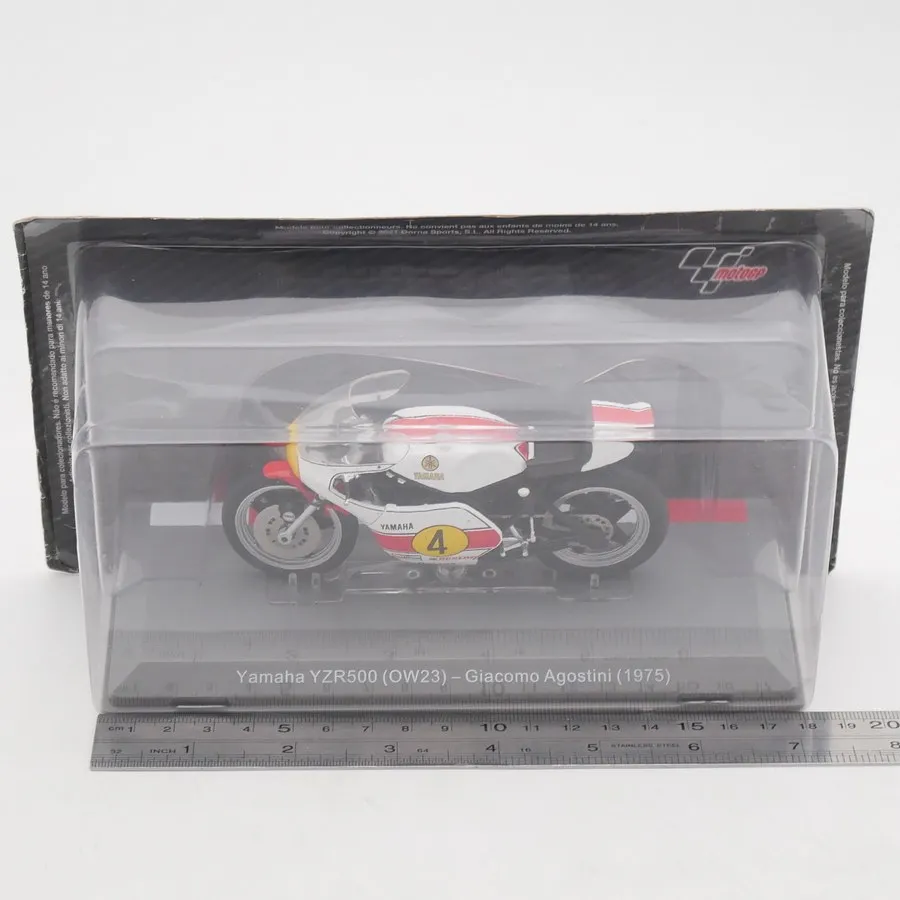 Modelo de Motocicleta IXO a Escala 1:18 de Aleación Fundida a Presión, MotoGP 1975 YZR500 Giacomo Agostini, Clásicos, Nostalgia, Juguetes para Adultos, Regalos y Recuerdos
