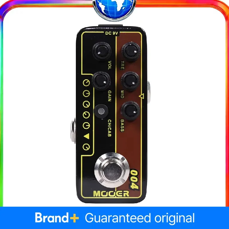 

MOOER 004 Day Tripper Guitar Effects Pedal - 60's UK Twang Micro Preamp True Bypass Digital Preamp Guitar Effect Accessories