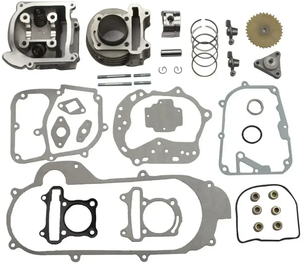 GOOFIT 50mm Bore Upgrade 100cc Big Bore Cylinder Rebuild Kit Replacement For GY6 50cc 139qmb Racing Scooter