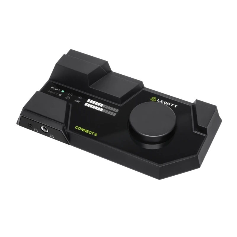Tarjeta de sonido externa Lewitt Connect6, un conjunto completo de equipos dedicados a transmisiones en vivo, adecuados para cantar y grabar.