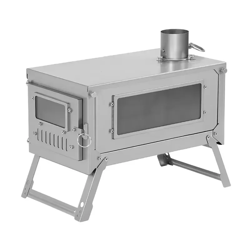 Portable Windproof Tent Stove for Outback Adventure for Outdoor Expeditions Foldable 5L to 80L Safe Insulated Chimney Wood