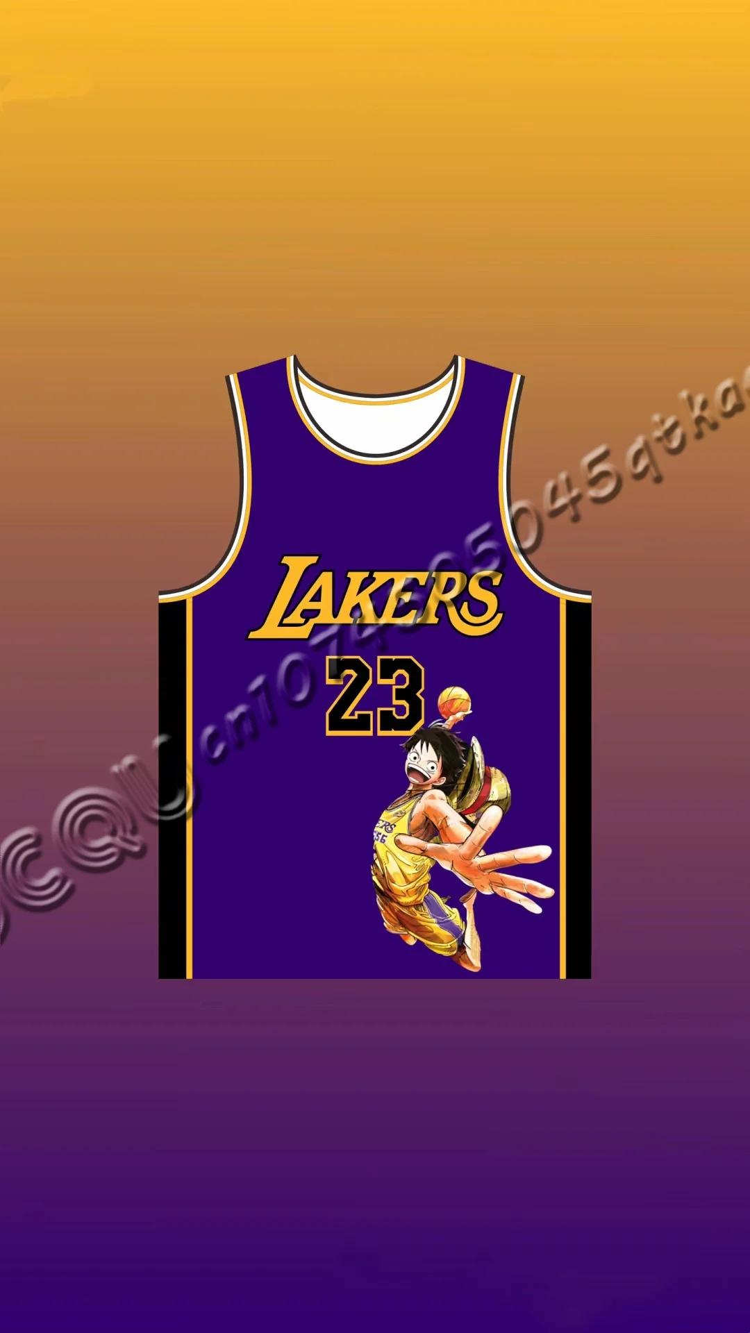 Men's Vest James Basketball Jersey Comfortable Sports One Piece Lakers Co-branded Basketball Children Women's Vest Tank Tops