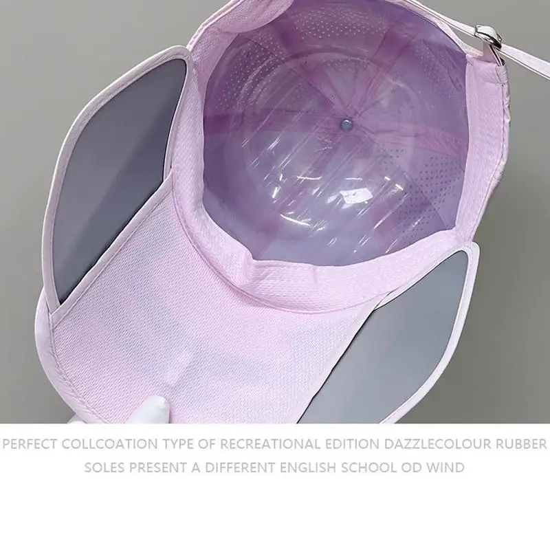 New Sunscreen Hat Unisex Summer Sun Hat Outdoor Sports Big Brim Cap Breathable Fishing Hat Retractable Sunshade Anti-Ultraviolet