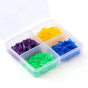 NIGF-dentaler Einweg-Zahnspaltkeile mit enden kreisförmigen Loch, Laborwerkzeuge für Zahnmedizin, Kunststoff, Arzt, 4 Größen, 200pcs pro Box 10 Hauptverkäufe Cunha Dentistry - №2