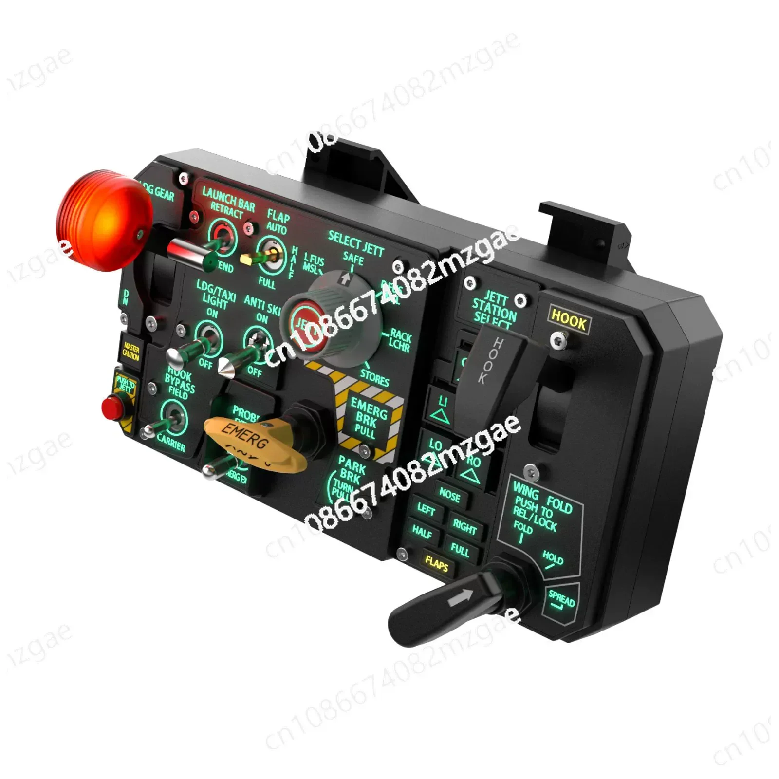 Simulated Flight Take-off and Landing Control Panel DCS 2, Professional Flight Sim Peripherals for Home Cockpit Setup