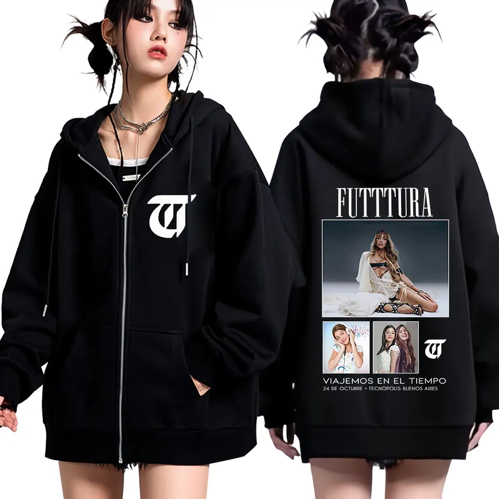 المغني تيني ستويسل فوديرا ألبوم 2025 جولة قلنسوة بسحاب الرجال النساء الجمالية العصرية بلوزات الشتاء الصوف سترات رجالي #1