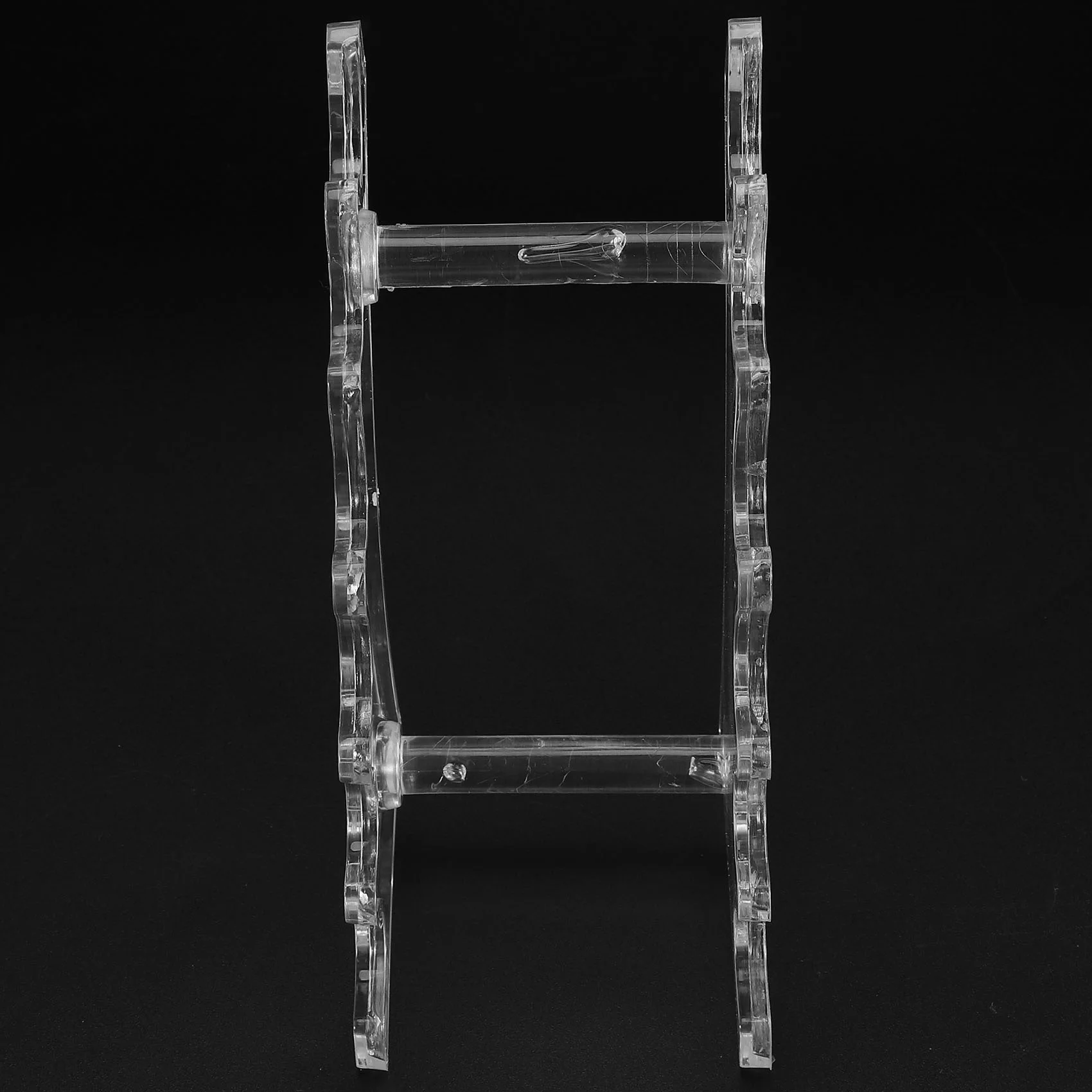 DT35 Acrylic 6-Slots Display Stand, Eyebrow Fountain Pen Pencil Jewelry Makeup Brush Rack Organizer Holder For Home Office Store
