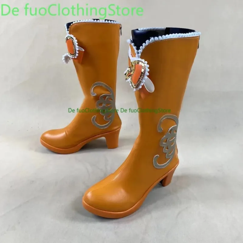 Zapatos de Cosplay Defuo Xiao Lan, botas de convención de Anime, juego de Anime, zapatos y botas para fiesta de Halloween