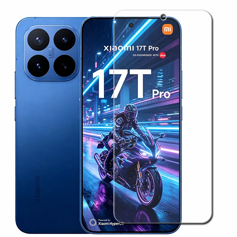 1/3PCS 9H HD Tempered Glass For Xiaomi 17T Pro Xiaomi17TPro Xiaomi17T 17TPro  Screen Protection Cover Film