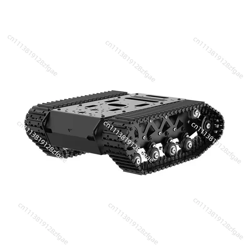 10KG Load Strong Shock Absorption RC Tank Chassis with Suspension All Metal Tank Robot 12V Encoded Motors Programmable Robot Car