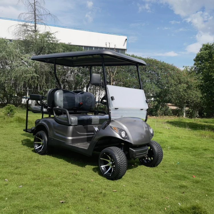 Carro de golf eléctrico para coche club de cuatro ruedas de 2-4 plazas