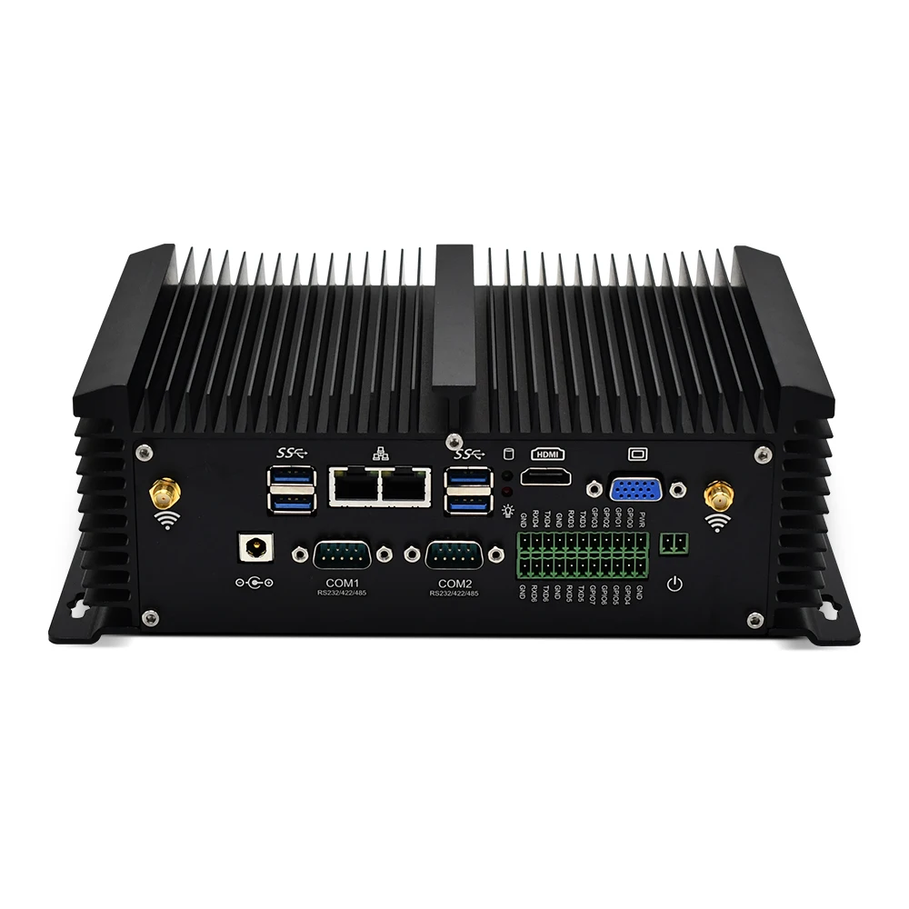 

Dual Lans Stable And Silent Fanless Industrial PC Core-i5 8250U I7 8550U DDR4 RS232 COM Barebone Computer Compact Mini PC