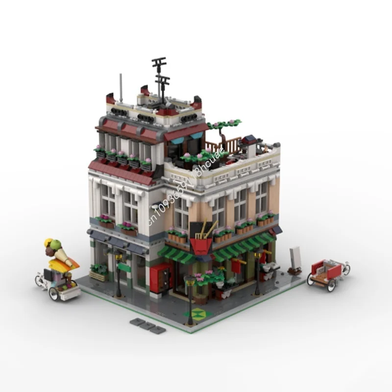 2426 pièces MOC le bureau Chinatown modèle modulaire blocs de Construction Construction assembler jouet idée brique cadeaux de noël anniversaire