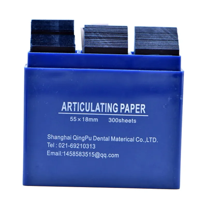 300Pcs Blue Dental Articulating Paper Strips 55x18mm for Occlusion Marking Teeth Adjustment Oral Care Dental Lab Tool