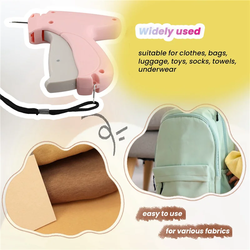 

A70P Tagging Gun-Kit, Tagging-Gun For Clothing, Standard Retail Price Tag Attacher-Gun Kit With 1100 Fasteners