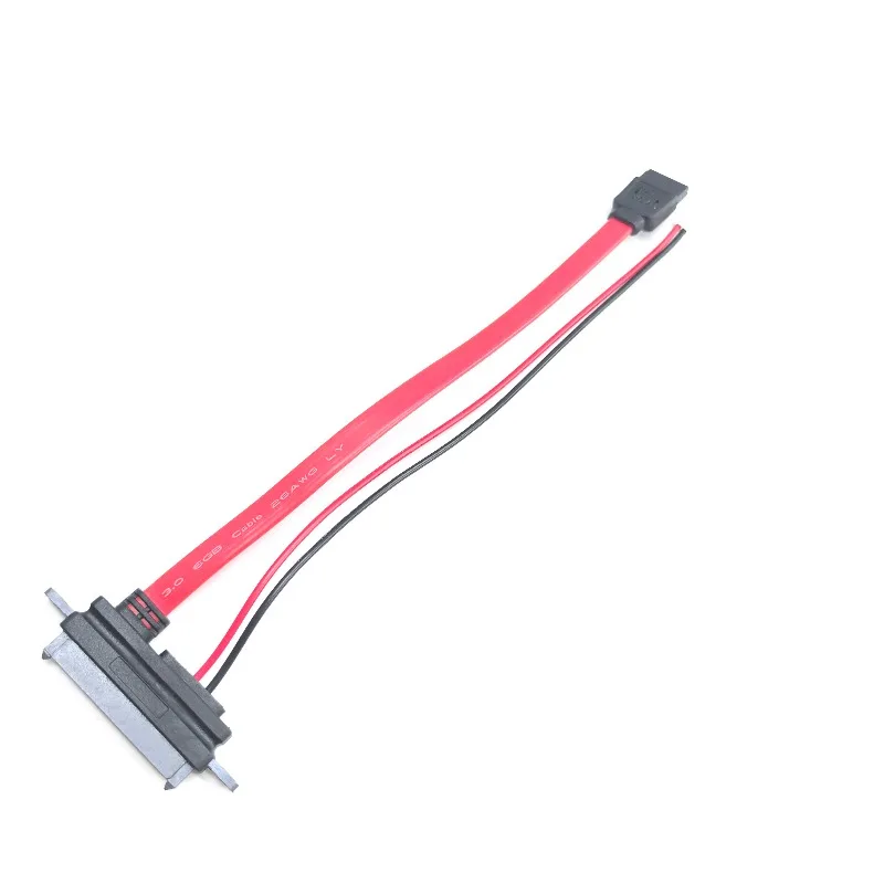 2-in-1 7Pin SATA DATA + 2Pin FDD Floppy Power Combo 7+15 Pin  22P  Conjoint CD/DVD HD Cable