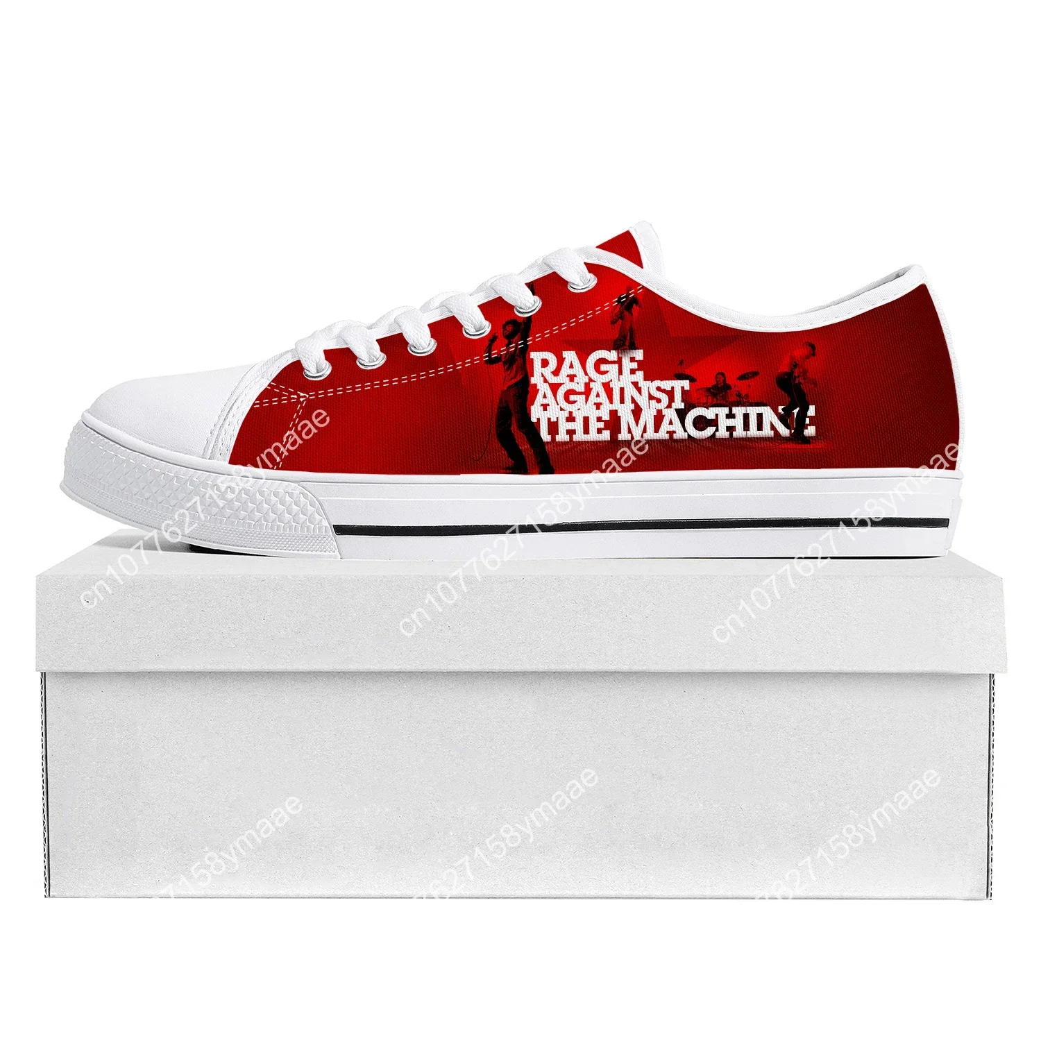 Rage Against The Machine Low Top Sneakers Mens Womens Teenager Canvas High Quality Evil Empire Sneaker Casual Custom Made Shoes