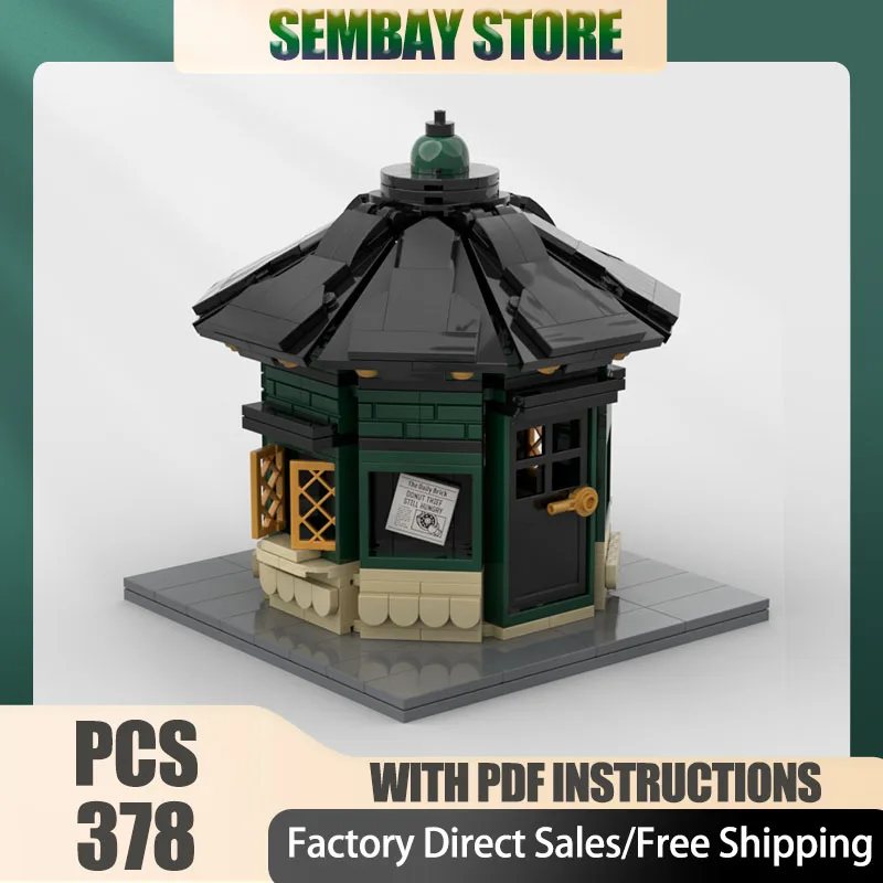 

Modular City Building Model Moc Building Bricks Modular Newsagent Kiosk Technology Blocks Christmas DIY Toy Construction Gifts