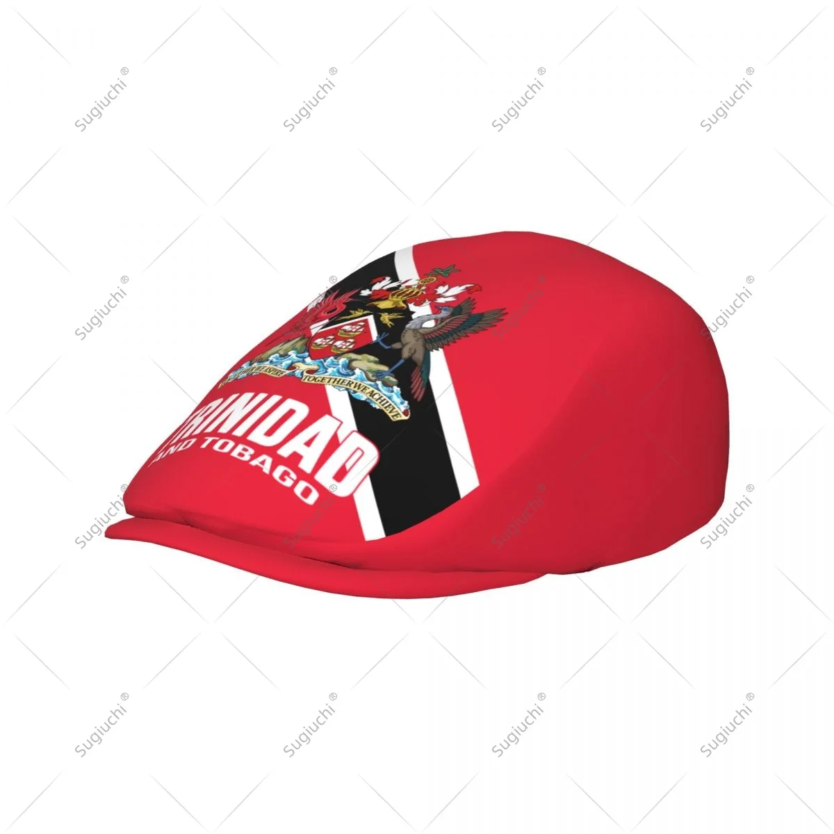 Forward cap Trinidad And Tobago Flag Men Women Flat Newsboy Driving Hat Cap Short Brim for Driving Daily visors hat