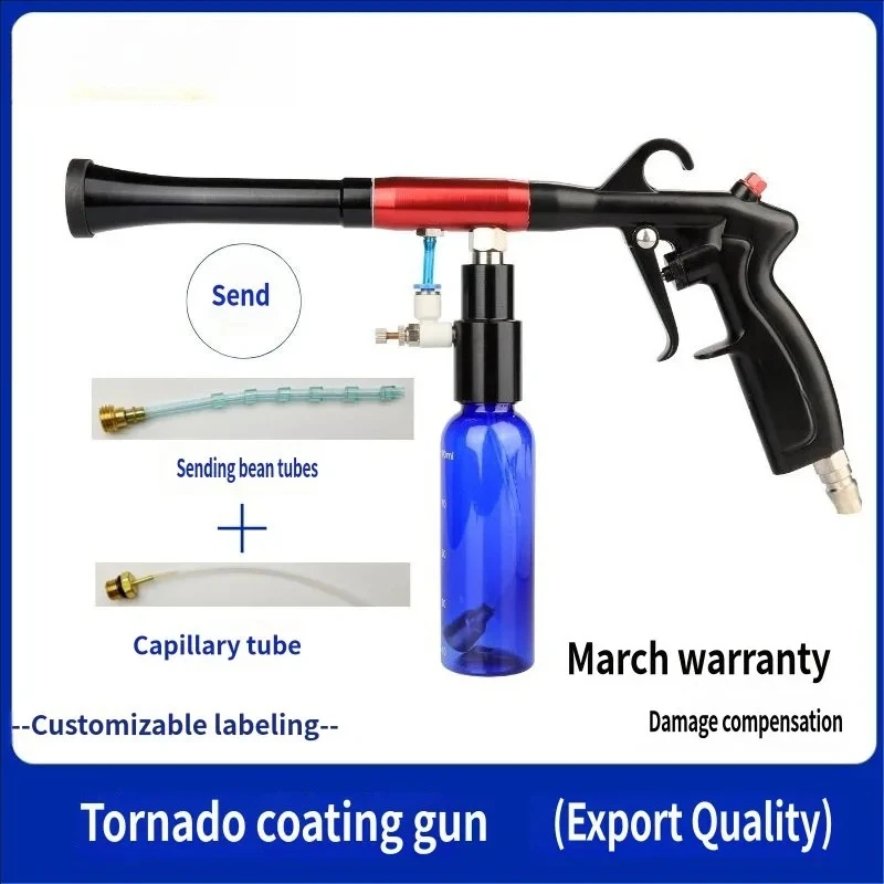 Car Interior Cleaning Gun Auto Detailing Coating Polishing Spray Gun Air Blow Paint Coating Gun with PE Bottle Car Cleaning Too