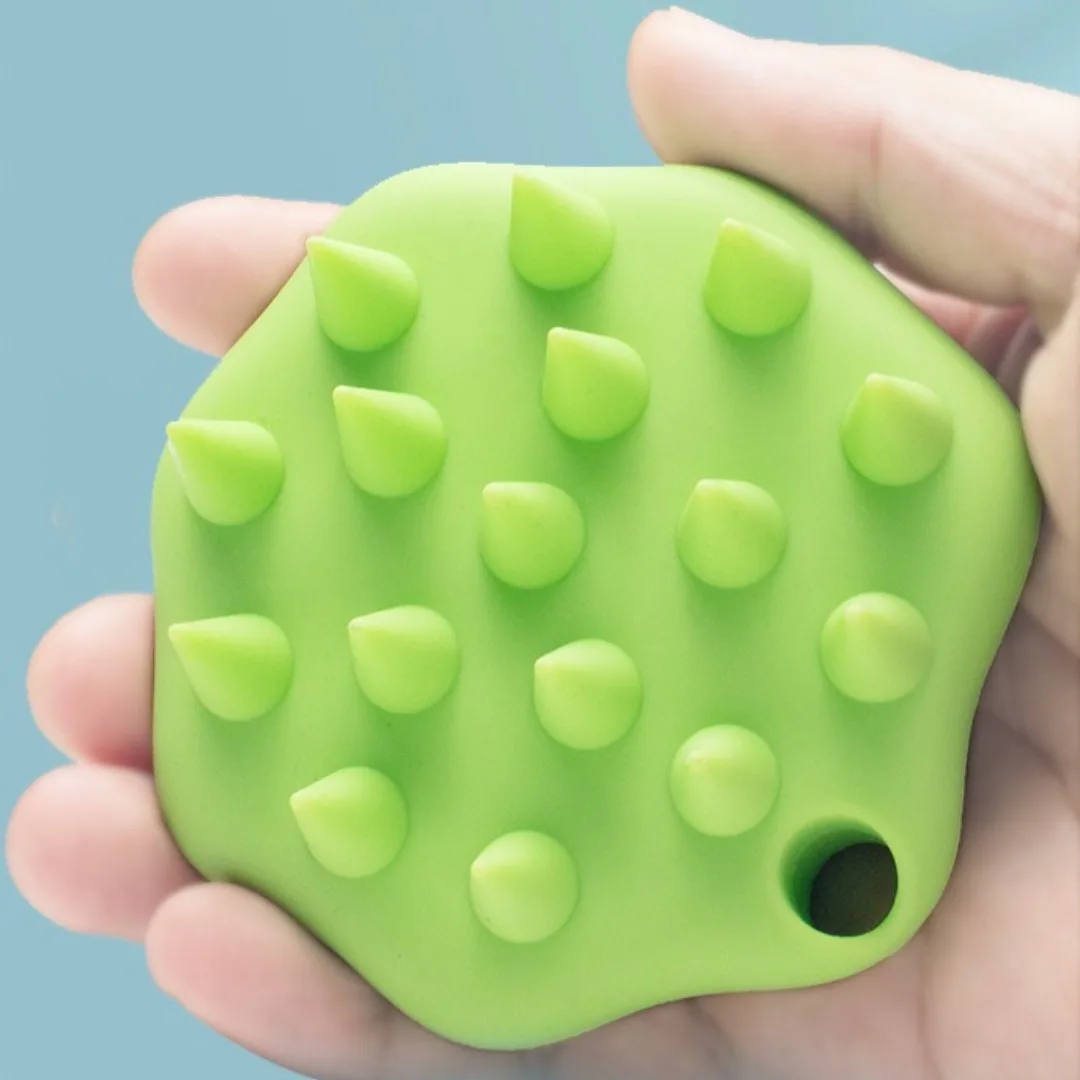 Silikon Kopf Kopfhaut Massage Kamm Haar Waschen Pinsel Kopfhaut Massager Shampoo Pinsel Dusche Kamm Bad Pinsel Salon Friseur Werkzeuge