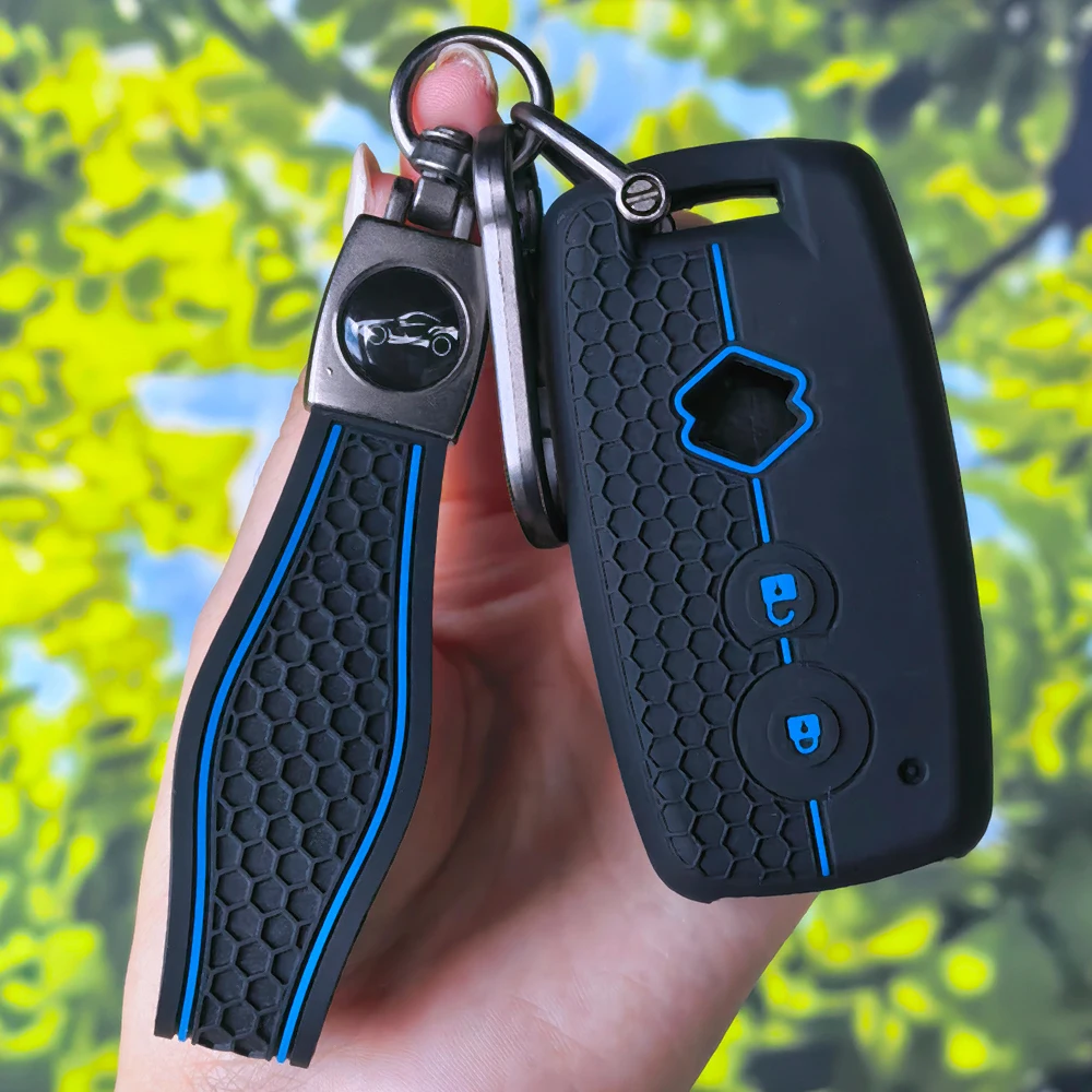 Fashion Honeycomb Grain Key Fob Case Shell With Keychain for Suzuki Grand Vitara SX4 S-Cross XL-7 Kuyucha Sch4 Swift 2007-2010