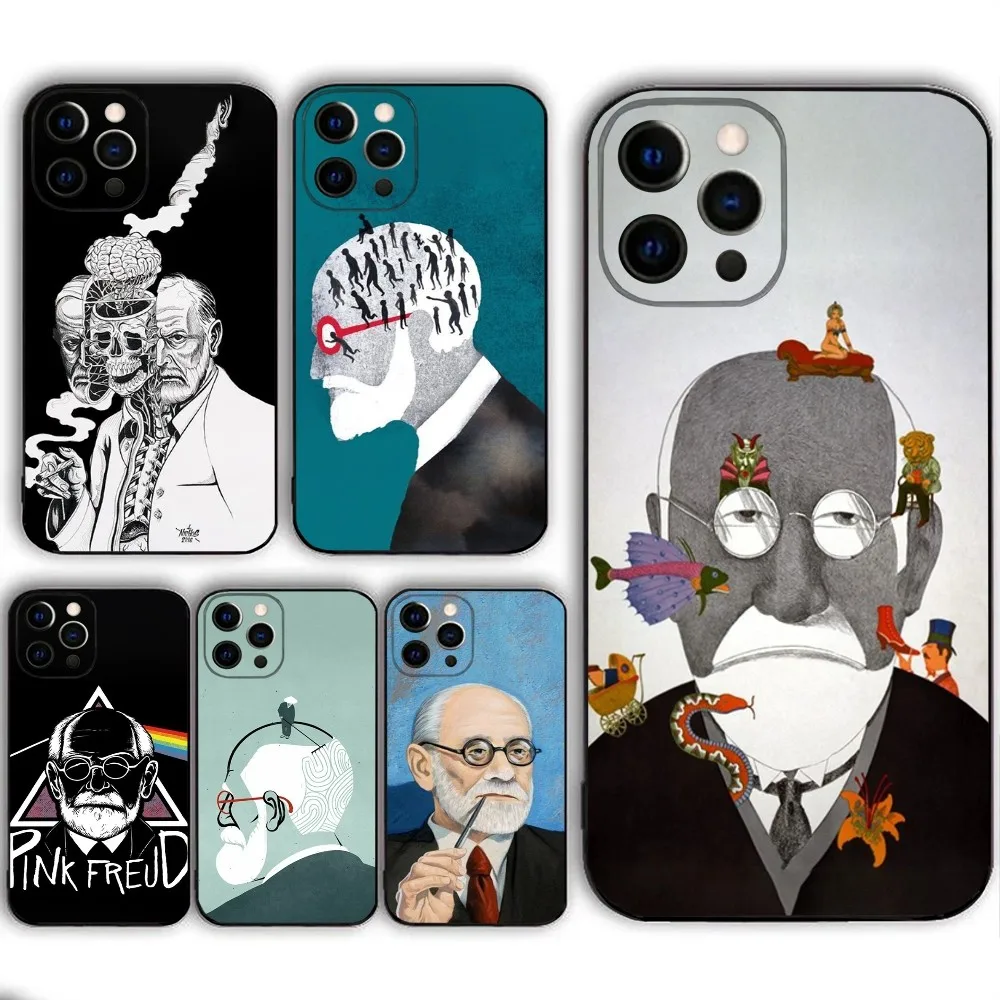 S-Sigmund psychoanalysis Freud  Phone Case  For IPHONE 15,13,14,12,Mini ,11, Xr, X ,Xs Pro Max 8, 7 Plus Back Cover