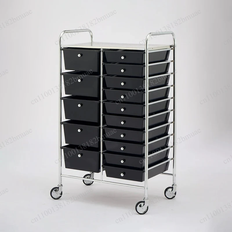 

Plastic Storage Cabinet, Household Mobile Drawer Cabinet, Bedroom Storage Cabinet, Black