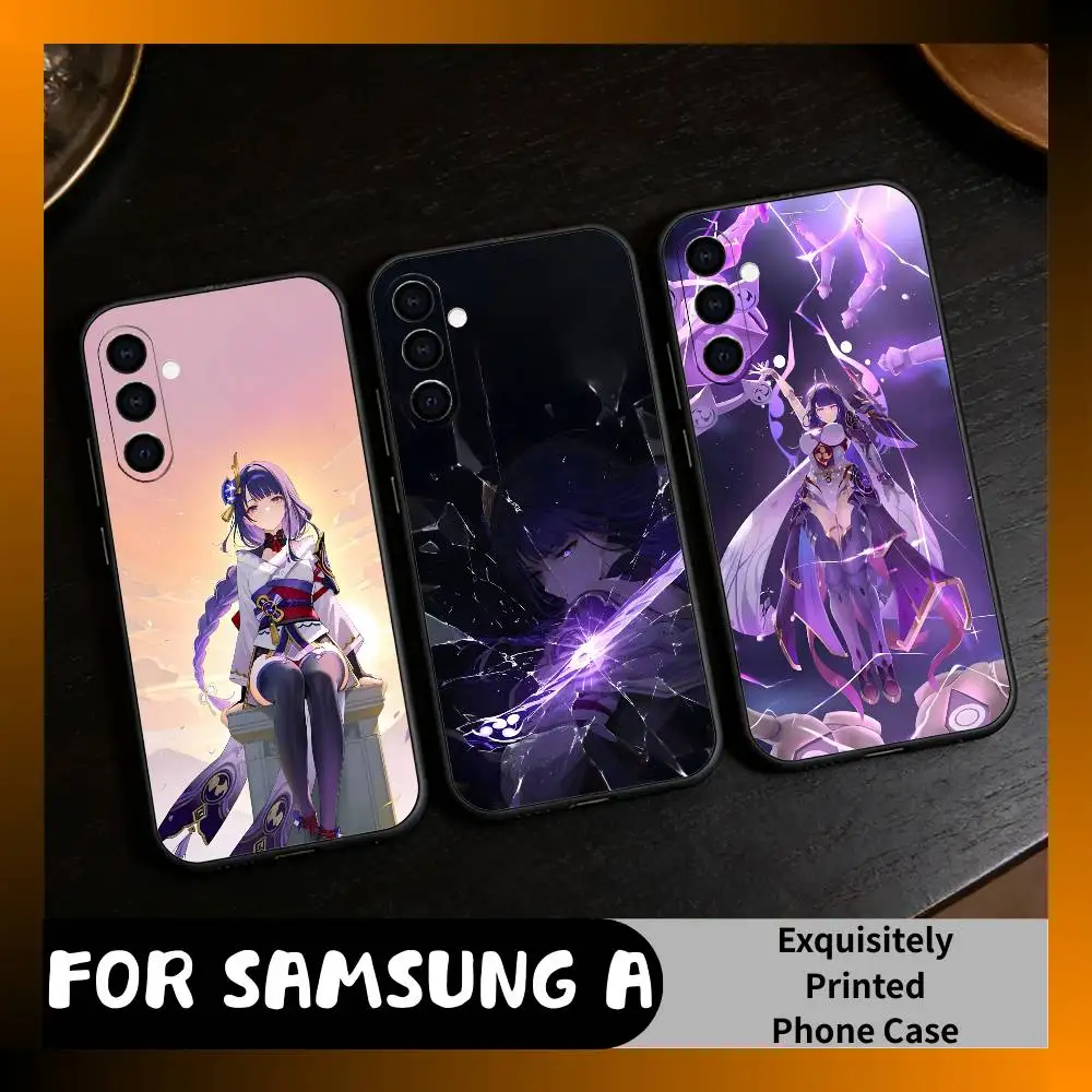 

R-Raiden G-Genshin Thor S-Shogun Phone Case For Samsung Galaxy A73,A72,A71,A70,A52,A51 Others Soft Black Cover
