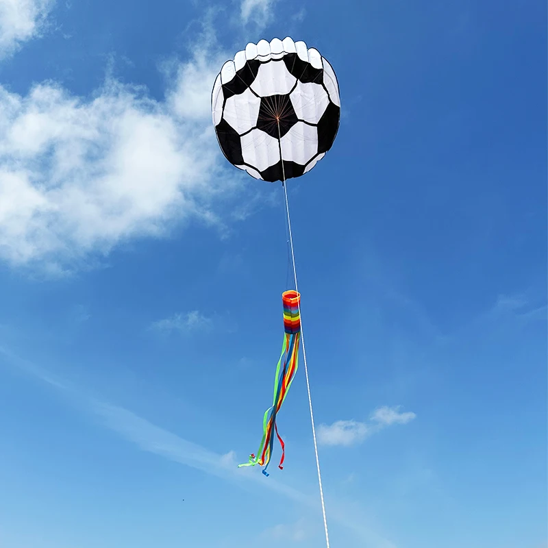 3D 6M Long Floating Tail Football Soft Kite Outdoor Flying on The Beach Professional Kite Easy To Fly Tear Resistant Storage Bag