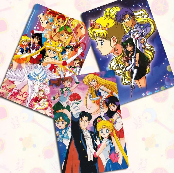 20pcs/set Sailor Moon Hino Rei Tsukino Usagi Chibiusa Animation Characters Bookmark Anime Classics Game Collection Cards Toy