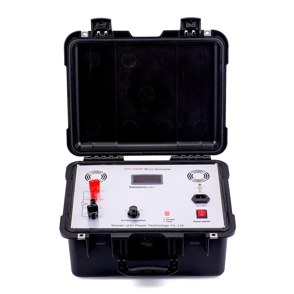 

UHV-H200A Contact Resistance Measurement Kit Conductive Loop Resistance Tester 200a Switch Resistance Meter