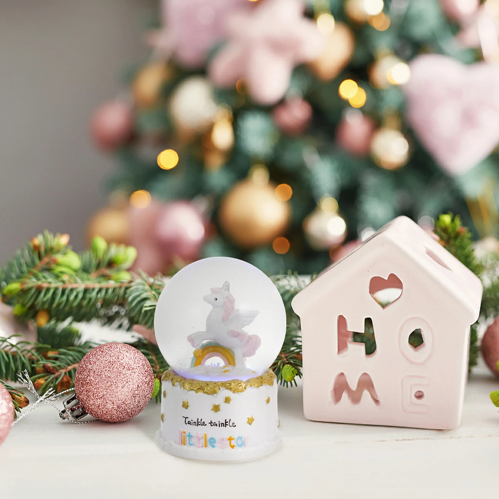 Desktop Decor For Home Office Unicorn Crystal Ball Light Night Unicorn Crystal Ball Lamp Lamp Gift Decor