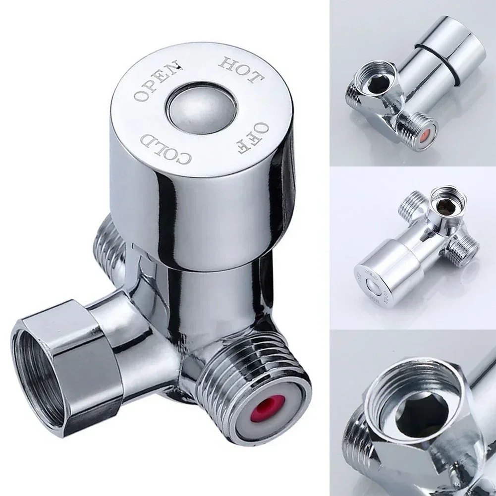 

G1/2 Hot Cold Water Mixing Valve Thermostatic Mixer Adjustable Temperature Control Valve For Bathroom Shower Head Faucet