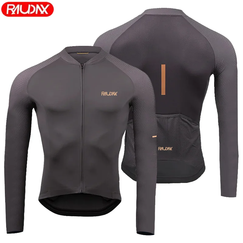 RAUDAX Herren-Radtrikot, langärmelig, bequeme Passform, Sonnenschutz, Rennrad, MTB-Oberteil für Frühling und Herbst – Detail 6