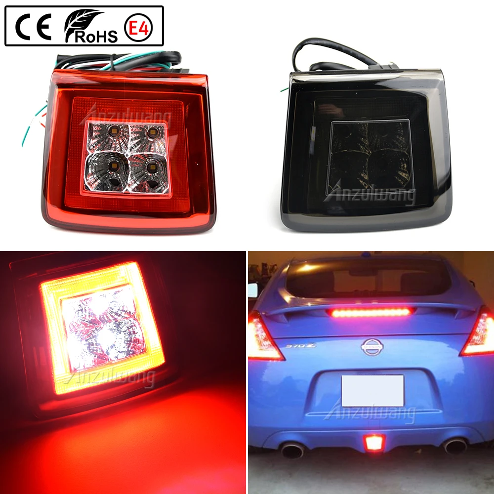 

For 2009-up Nissan 370Z & 13-17 Juke Nismo LED Rear Fog Light ,Red Brake/Rear Fog & White LED as Backup Reverse Lamp