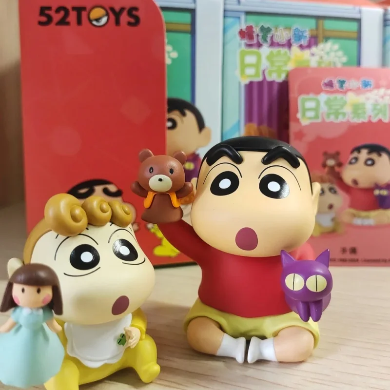 クレヨンしんちゃん デイリーシリーズ トレンディプレイ ブラインドボックス かわいい子供のおもちゃ ミステリーボックス 漫画デスクトップオーナメントモデル トレンディギフト