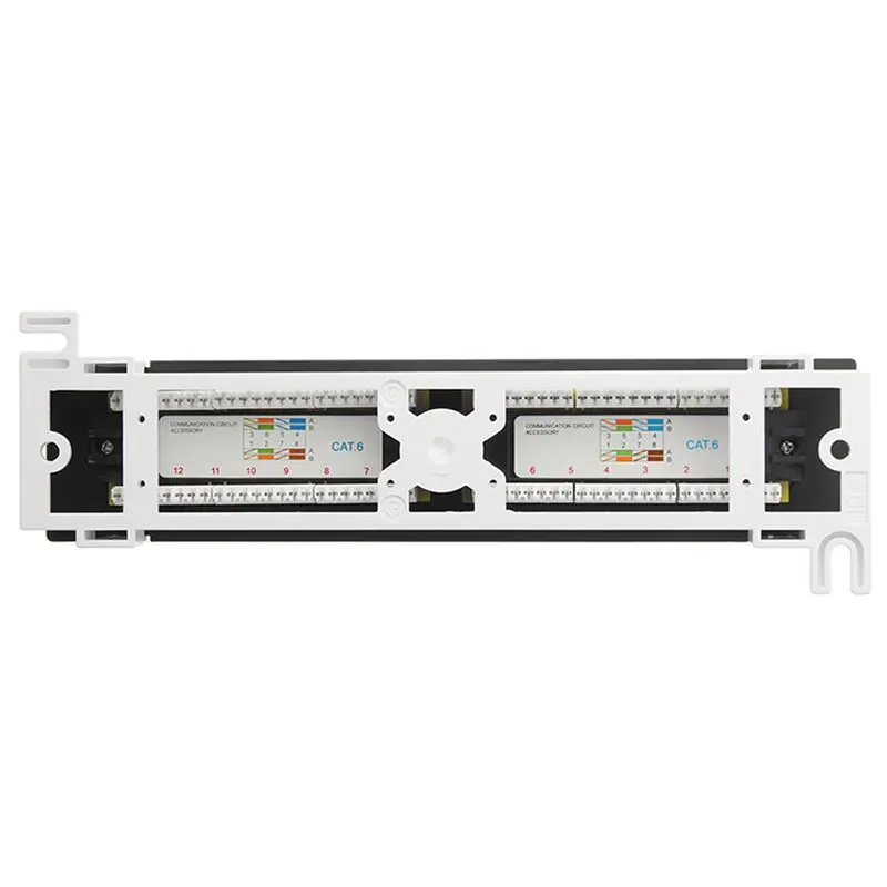 5X Network Tool Kit 12 Port CAT6 Patch Panel RJ45 Networking Wall Mount Rack With Surface Wall Mount Bracket