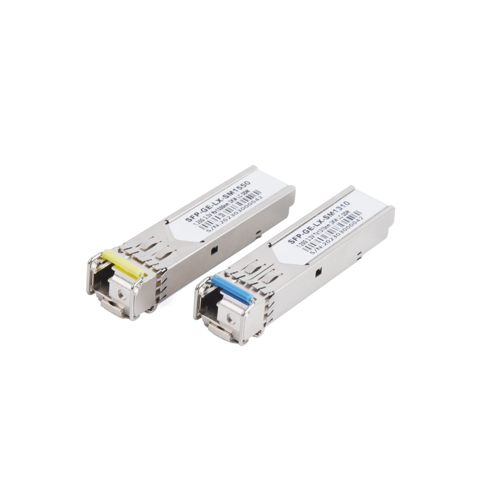 10 أزواج 1.25G جيجابت SFP وحدة الألياف البصرية وضع واحد ألياف واحدة LC 1310/1550nm A + B متوافقة مع مفتاح Cisco Mikrotik