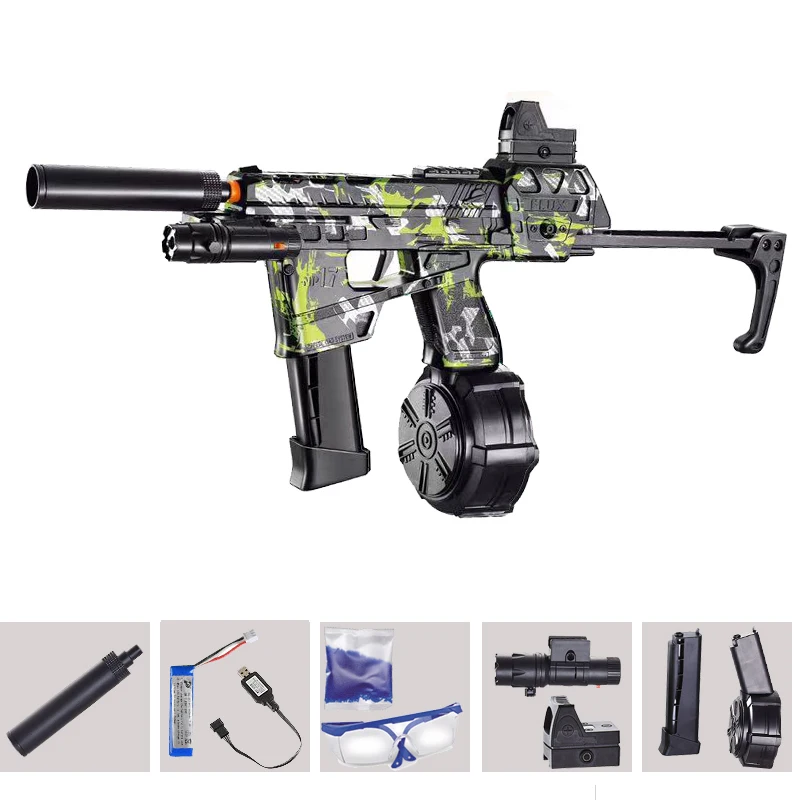 MP17 Water Bomb Blaster Gun Automatic Rifle Weapons Gel ball Toy Guns Pneumatic Gun For Shooting Adults Kids Toy