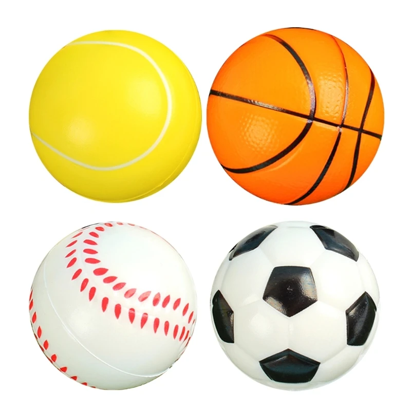 A9LD 12pcs Soft Tennis for Kids High Bounces for Indoor/Outdoor Game Soft Sponge Foam Tennis